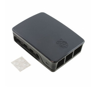 RASPBERRY PI 4 CASE BLACK/GREY Image.