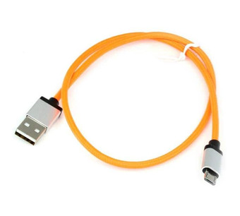 Micro USB Cable (Orange) Image.