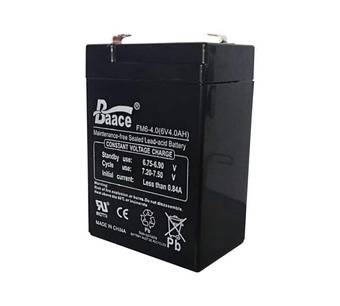 6V 4Ah Lead-Acid Rechargeable Battery Image.