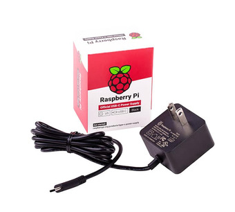 RPI USB-C POWER SUPPLY BLACK US Image.