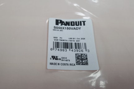 S050X150VADY Panduit LABEL SELF LAMINATING WHITE
