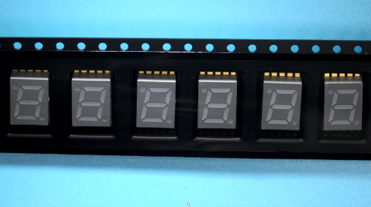 DSM7TA28106T VCC 	DISPLAY 7SEG 0.28" SGL BLU 10SMD